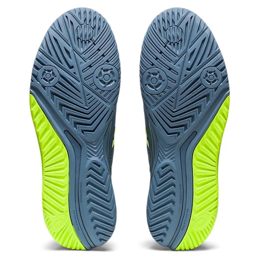 Asics Men Shoes Gel-Resolution 9 - Steel Blue/Hazard Green