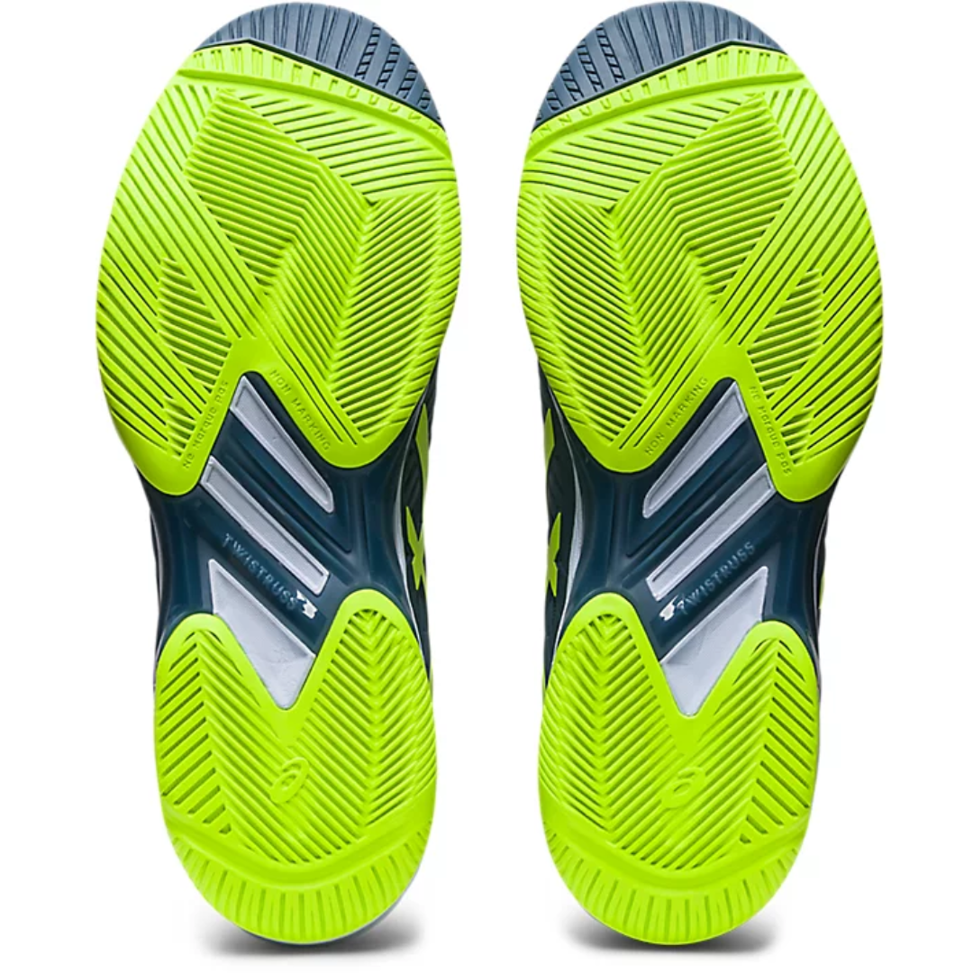 Asics Men Shoes Solution Speed FF 2 - Steel Blue/Hazard Green