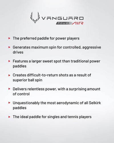 Selkirk Vanguard Power Air Invikta Pickleball Paddle