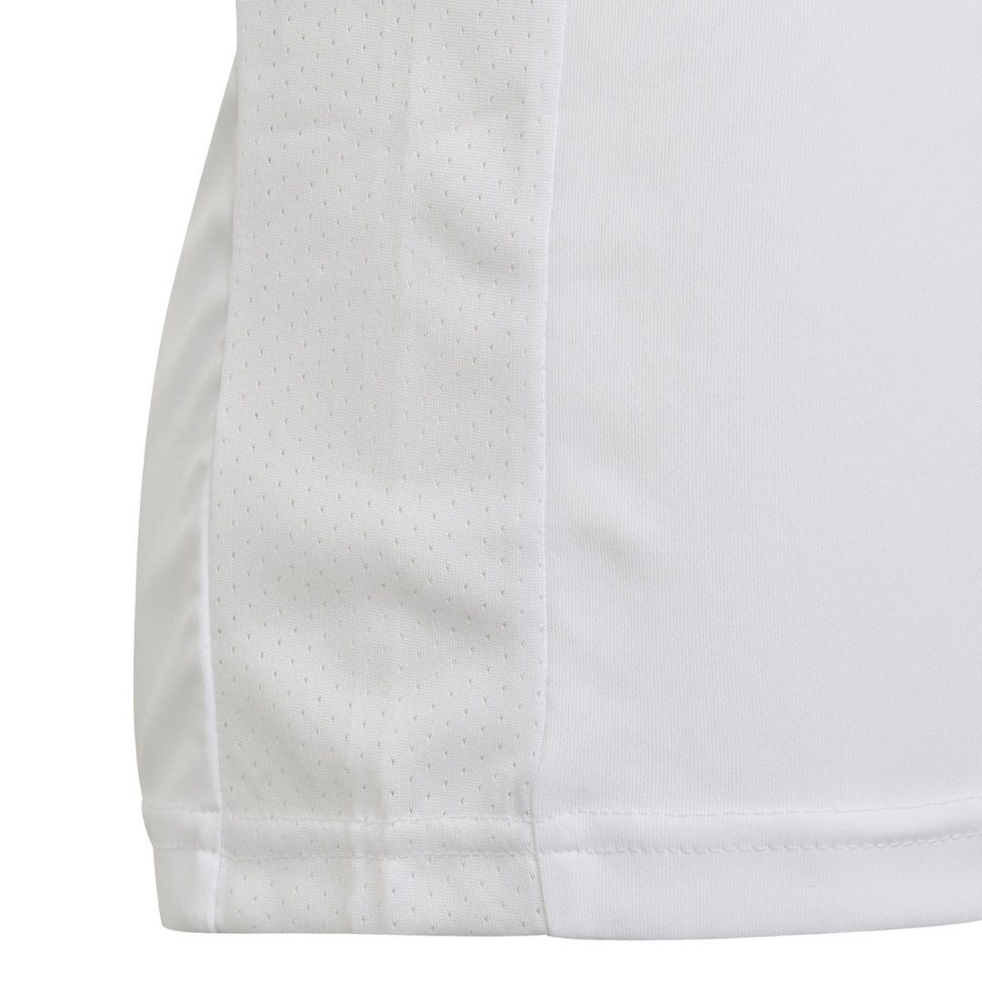 Adidas Girls Club Tee - White/Grey Two