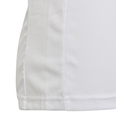 Adidas Girls Club Tee - White/Grey Two