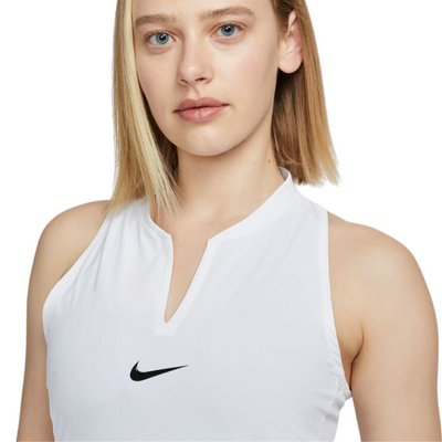 Nike Dri-FIT Advantage Women's Tennis Dress - White/Black