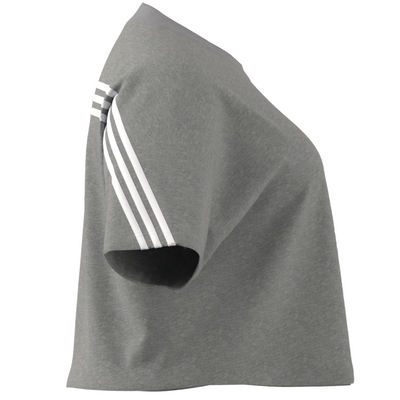 Adidas Future Icons 3 Stripes Tee (PLUS SIZE) - Medium Grey Heather
