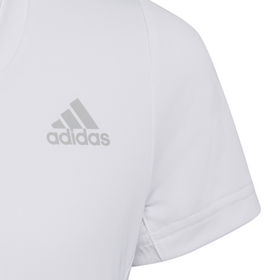 Adidas Girls Club Tee Tennis T-Shirt - White/Grey Two