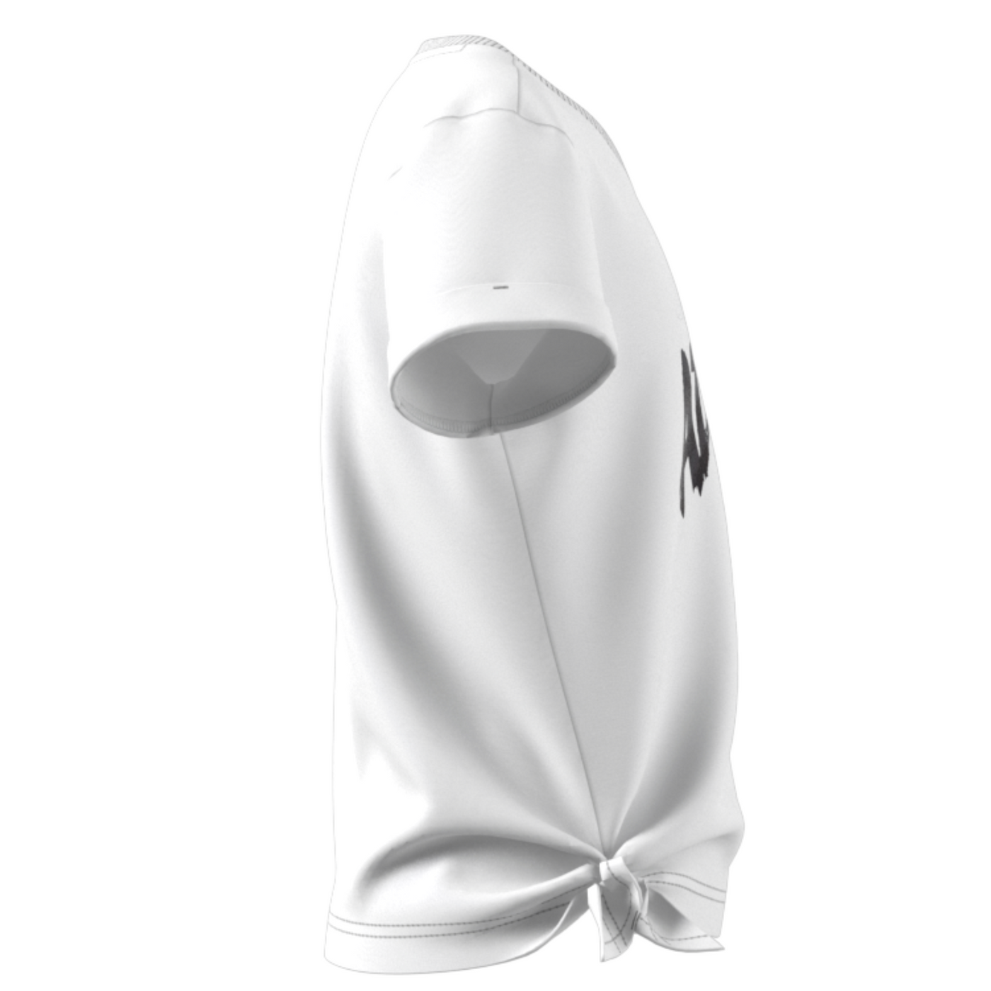 Adidas Girl Dance Knotted Tennis Shirt - White