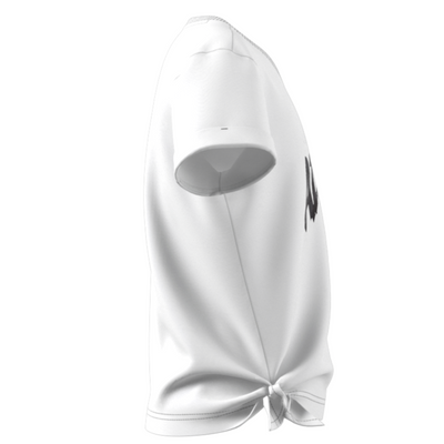 Adidas Girl Dance Knotted Tennis Shirt - White