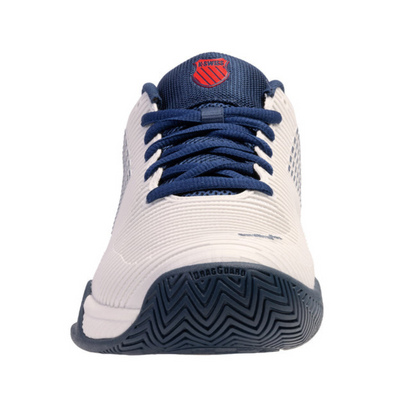 K Swiss Hyper Court Express 2 Men Tennis Shoes - Blanc De Blanc/Blue Opal/Lollipop