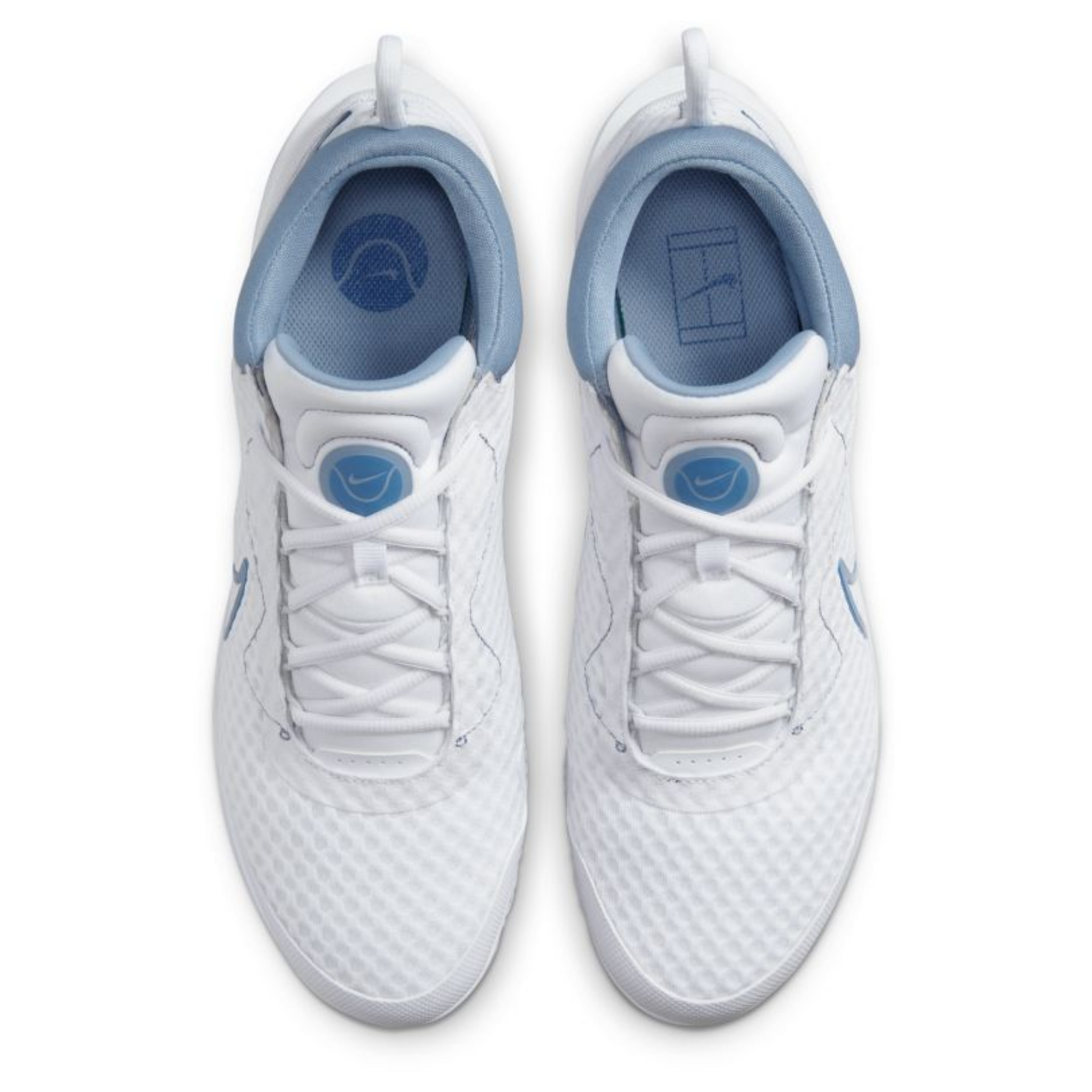 Nike Court Zoom Pro Men Hard Court Tennis Shoes -White Mystic Navy-Ashen Slate-Grey Fog