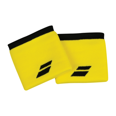 Babolat Logo Wristband 2 Pack - Blazing Yellow/Black