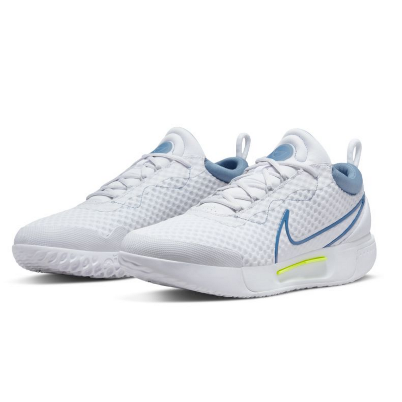 Nike Court Zoom Pro Men Hard Court Tennis Shoes -White Mystic Navy-Ashen Slate-Grey Fog