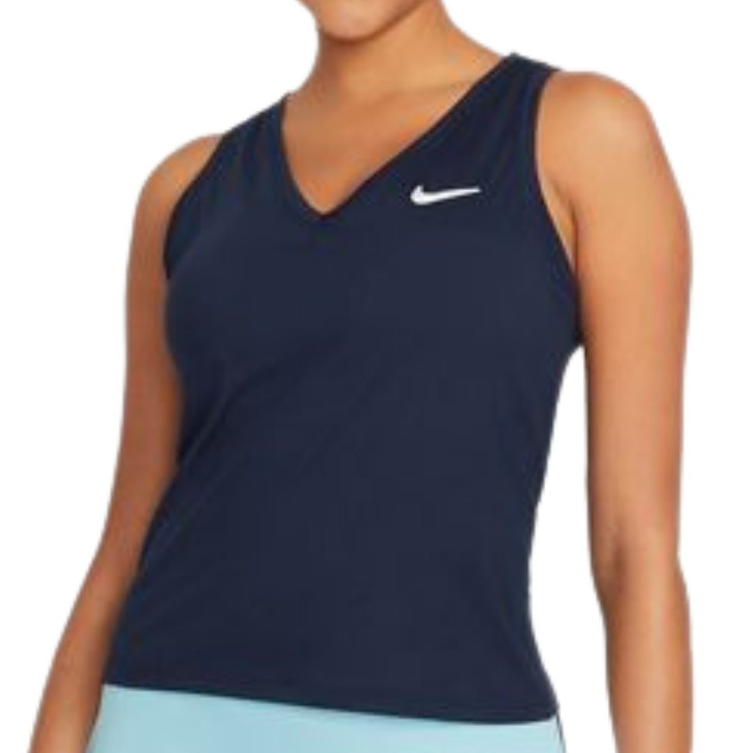 Nike Court Victory Women's Tennis Tank - Blue/White 