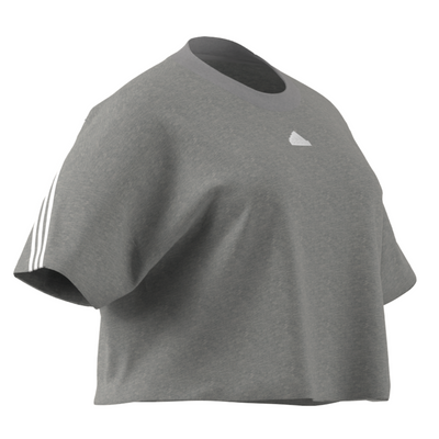 Adidas Future Icons 3 Stripes Tee (PLUS SIZE) - Medium Grey Heather