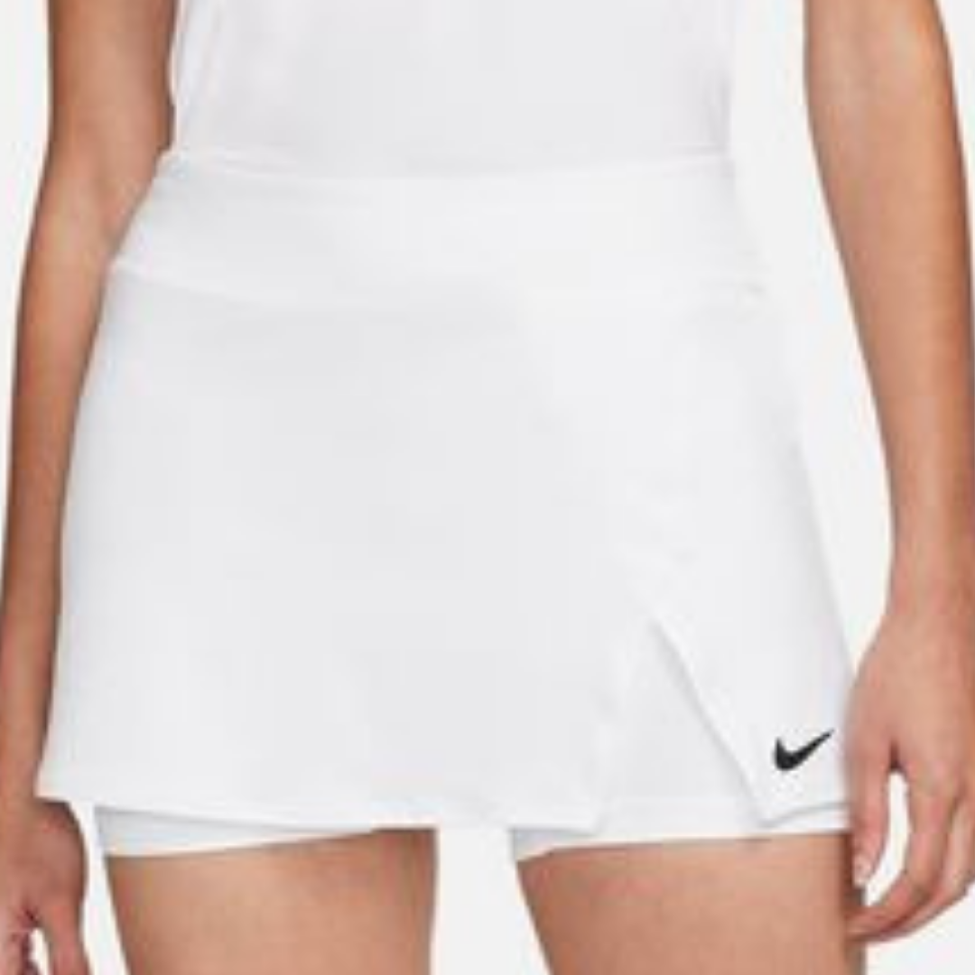 Nike Court Dri-FIT Victory Women's Tennis Skirt - White/Black