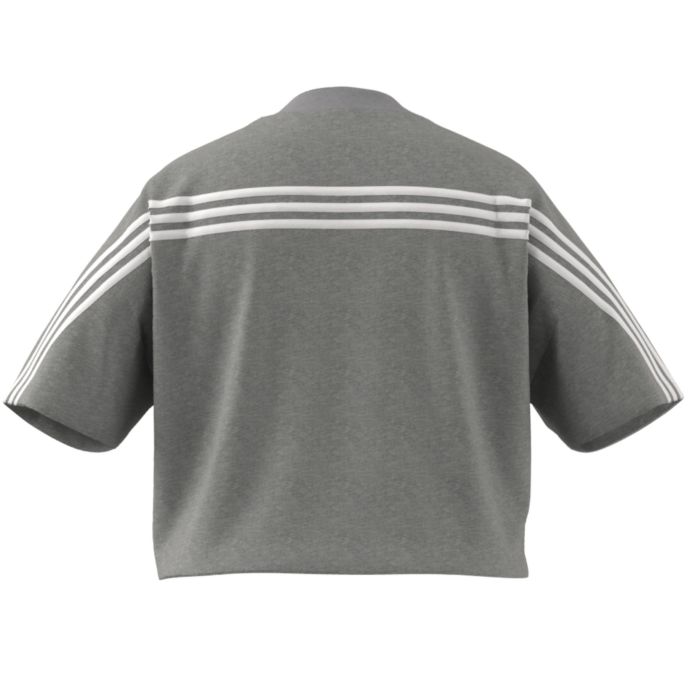 Adidas Future Icons 3 Stripes Tee (PLUS SIZE) - Medium Grey Heather