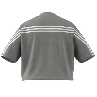 Adidas Future Icons 3 Stripes Tee (PLUS SIZE) - Medium Grey Heather