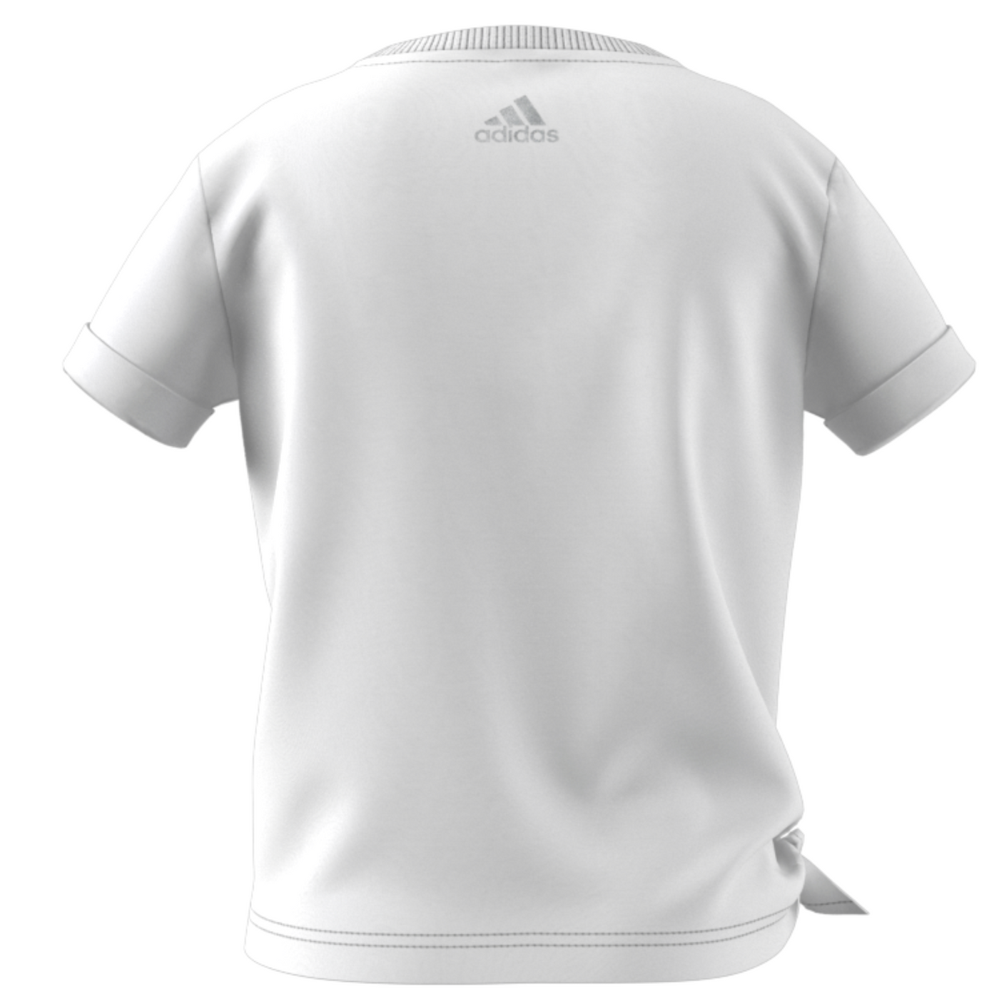 Adidas Girl Dance Knotted Tennis Shirt - White