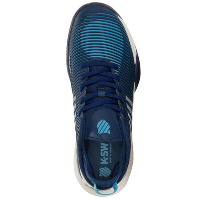 K Swiss Hyper Court Supreme Men Tennis Shoes - Blue Opal /Blanc De Blanc/Lollipop