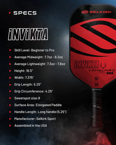Selkirk Vanguard 2.0 Invikta - Midweight