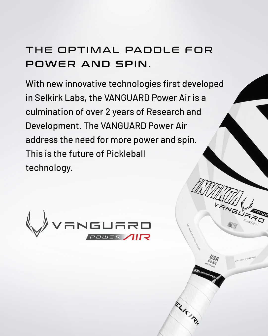 Selkirk Vanguard Power Air Invikta Pickleball Paddle