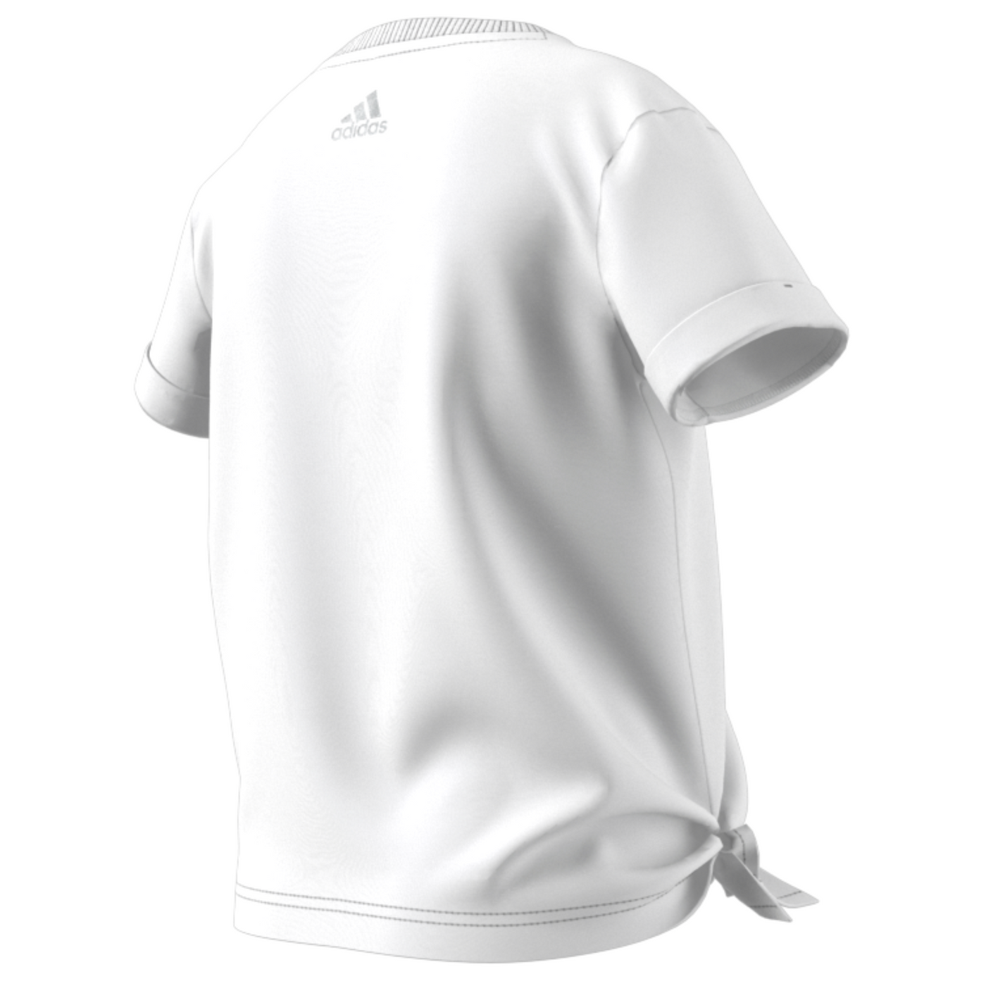 Adidas Girl Dance Knotted Tennis Shirt - White