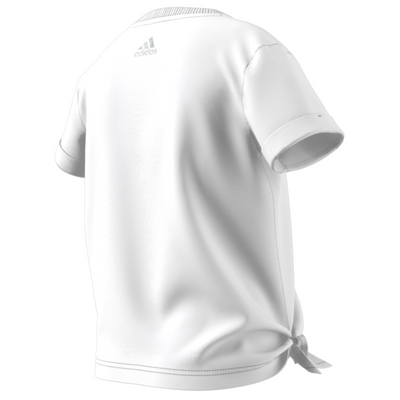 Adidas Girl Dance Knotted Tennis Shirt - White