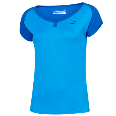 Babolat Play Cap Sleeve Girls Top 4049 - Blue Aster