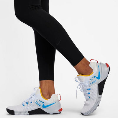 Nike Womens One Luxe Mid-Rise Leggings - Black/Clear