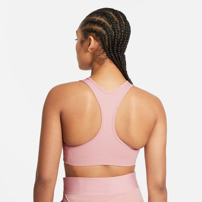 Nike DriFit Swoosh Sports Bra - Pink Glaze/Heather/White