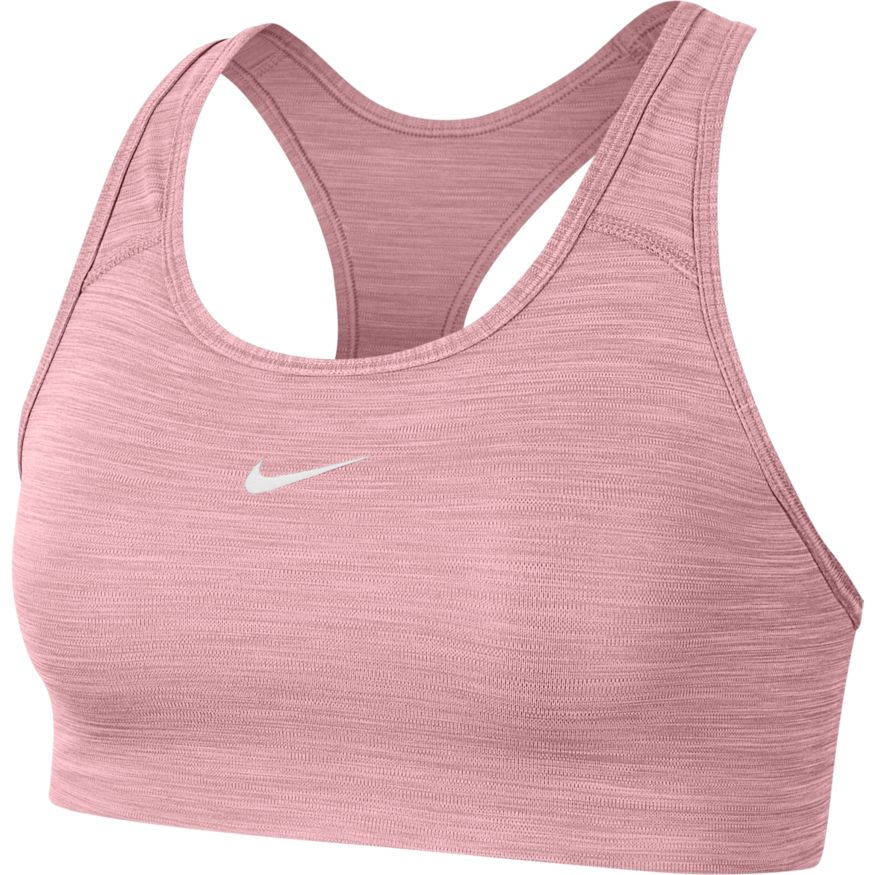 Nike DriFit Swoosh Sports Bra - Pink Glaze/Heather/White
