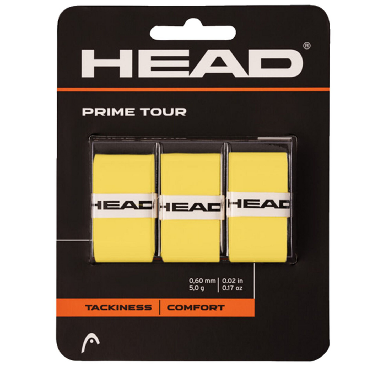 Head Prime TOUR Overgrip - Pack of 3 pcs (Yellow)