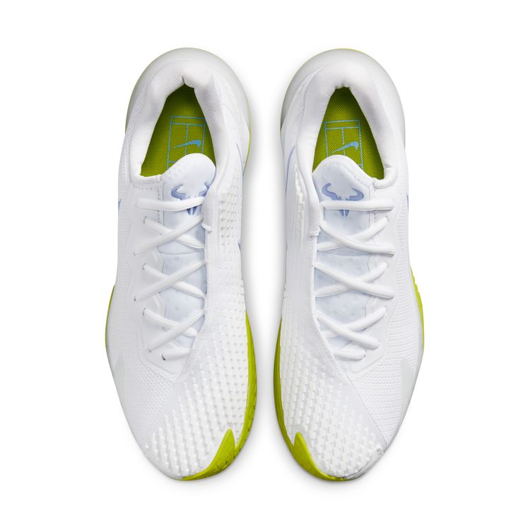 Nike Court Zoom Vapor Cage 4 Rafa Men Hard Court Tennis Shoes -  White/Cobalt Bliss-Bright Cactus