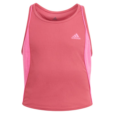 Adidas Girls Pop Up Tank - Wild Pink/Screaming Pink