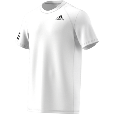 Adidas Club 3-Stripe Tennis T-Shirt - White/Black