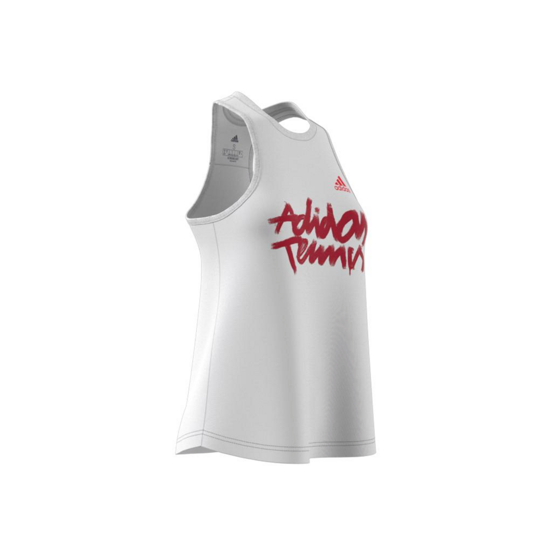 Adidas Womens Graphic Tank - White