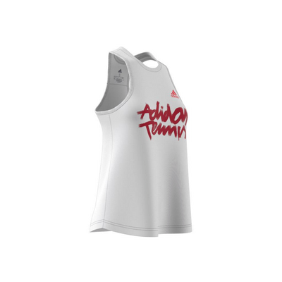 Adidas Womens Graphic Tank - White