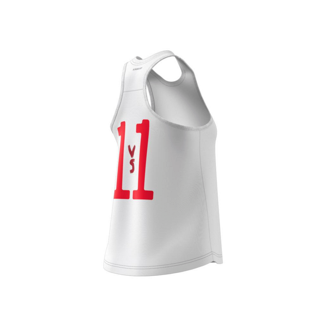 Adidas Womens Graphic Tank - White