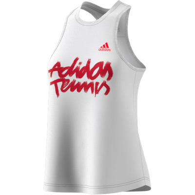 Adidas Womens Graphic Tank - White