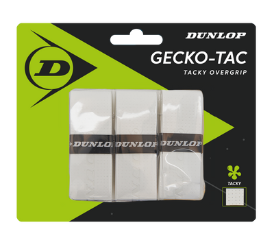 Dunlop Gecko Tac Overgrip 3 Pack - White