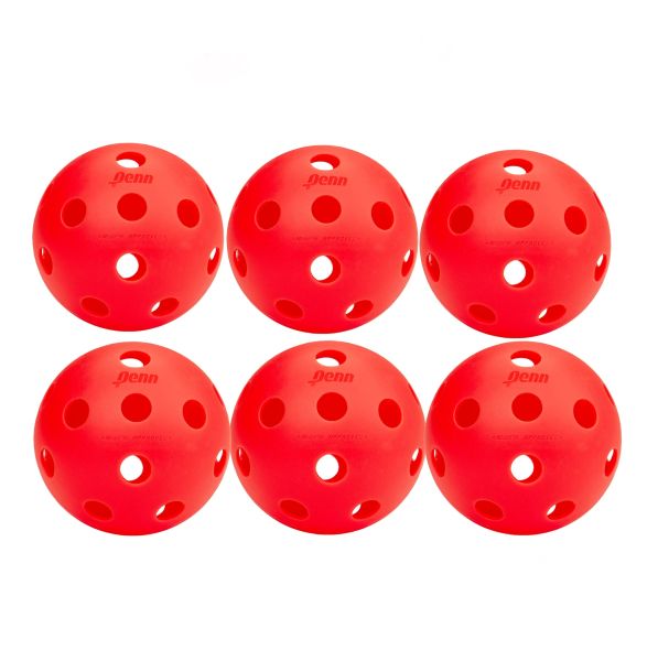 Penn 26 Indoor Pickleball 6 Pack - Red