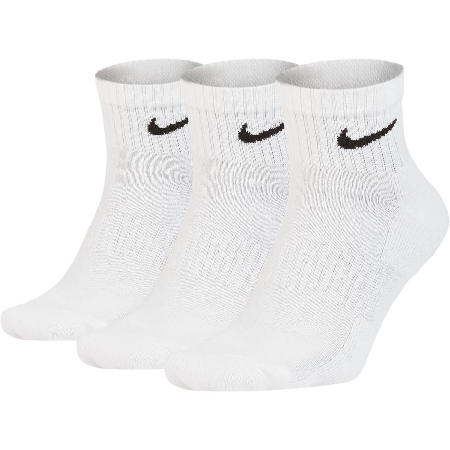 Nike Everyday Cushioned Ankle Sock 3 Pack - White