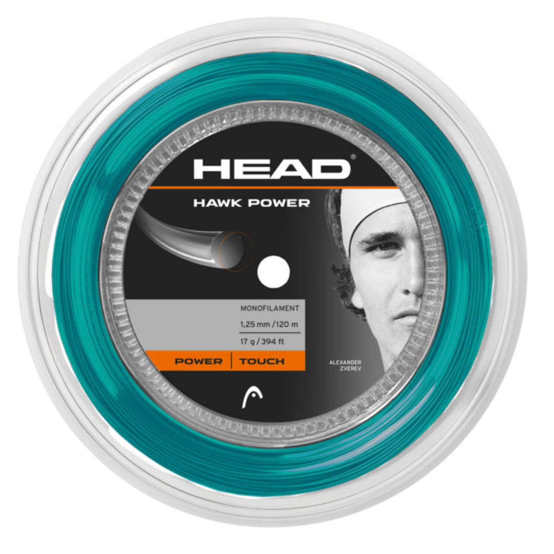 Head Hawk Power 17g Reel Tennis String - Petrol