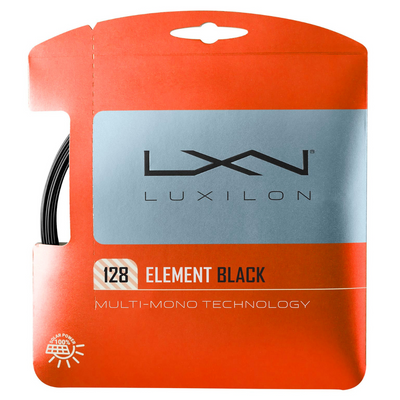 Luxilon Element Black 128 Tennis String - Set